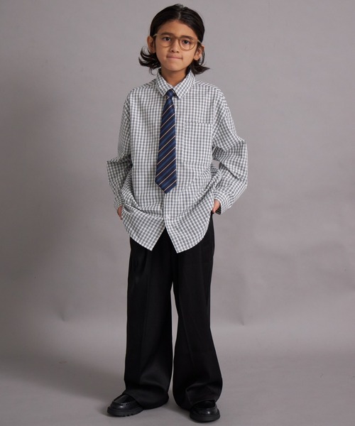 PAIRMANON STREET（ペアマノンストリート）の「【オケージョン対応】フォーマル レギュラーカラーシャツ【PAIRMANON STREET】（シャツ/ブラウス・キッズ・ホワイト/ホワイト系その他・100/110/120/130/140/150/160）」の12枚目の写真