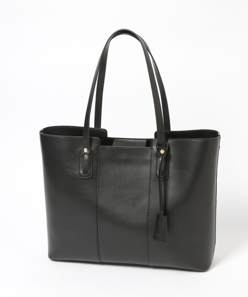 Andemiu(アンデミュウ)の「PCケース付きキリカエトートバッグ639537(トートバッグ・レディース・ブラック/ネイビー/アイボリー・FREE)」の8枚目の写真