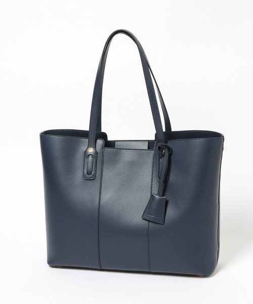 Andemiu(アンデミュウ)の「PCケース付きキリカエトートバッグ639537(トートバッグ・レディース・ブラック/ネイビー/アイボリー・FREE)」の9枚目の写真