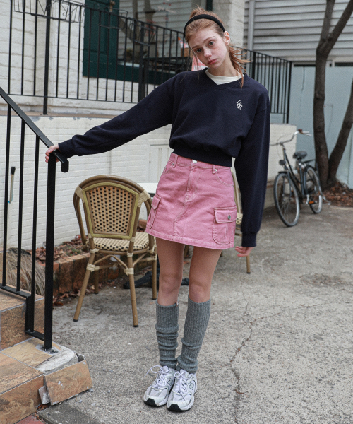 LOSSYROW(ロッシロー)の「L&R Logo V neck sweatshirt Navy(スウェット・レディース・その他・FREE)」の4枚目の写真