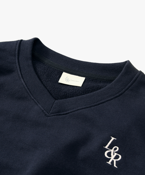 LOSSYROW(ロッシロー)の「L&R Logo V neck sweatshirt Navy(スウェット・レディース・その他・FREE)」の6枚目の写真
