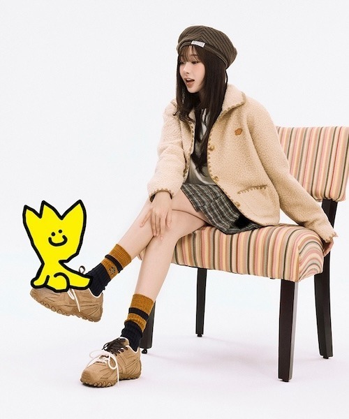 Wacky WiLLy(ワッキーウィリー)の「WOMEN'S SHEARLING STITCH JACKET(ブルゾン・レディース・ベージュ・MEDIUM/SMALL)」の1枚目の写真