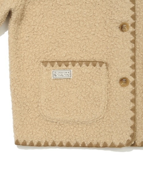 Wacky WiLLy(ワッキーウィリー)の「WOMEN'S SHEARLING STITCH JACKET(ブルゾン・レディース・ベージュ・MEDIUM/SMALL)」の4枚目の写真