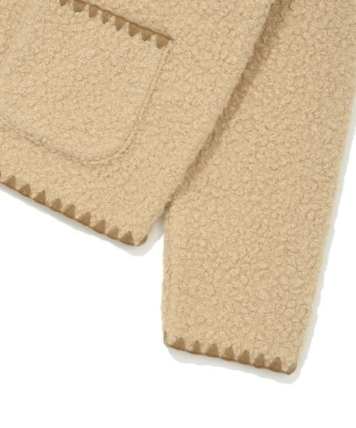 Wacky WiLLy(ワッキーウィリー)の「WOMEN'S SHEARLING STITCH JACKET(ブルゾン・レディース・ベージュ・MEDIUM/SMALL)」の3枚目の写真