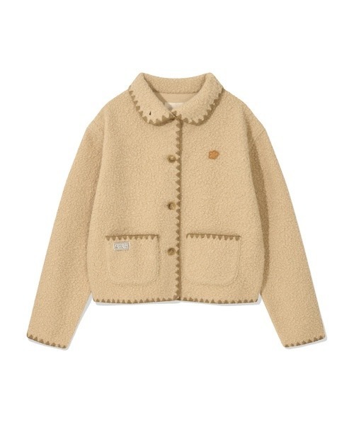 Wacky WiLLy(ワッキーウィリー)の「WOMEN'S SHEARLING STITCH JACKET(ブルゾン・レディース・ベージュ・MEDIUM/SMALL)」の10枚目の写真