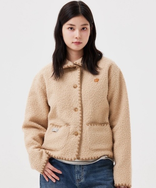 Wacky WiLLy(ワッキーウィリー)の「WOMEN'S SHEARLING STITCH JACKET(ブルゾン・レディース・ベージュ・MEDIUM/SMALL)」の12枚目の写真