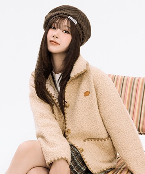 Wacky WiLLy(ワッキーウィリー)の「WOMEN'S SHEARLING STITCH JACKET(ブルゾン・レディース・ベージュ・MEDIUM/SMALL)」の15枚目の写真