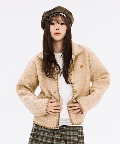 Wacky WiLLy(ワッキーウィリー)の「WOMEN'S SHEARLING STITCH JACKET(ブルゾン・レディース・ベージュ・MEDIUM/SMALL)」の14枚目の写真