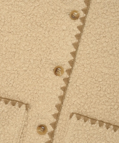 Wacky WiLLy(ワッキーウィリー)の「WOMEN'S SHEARLING STITCH JACKET(ブルゾン・レディース・ベージュ・MEDIUM/SMALL)」の5枚目の写真