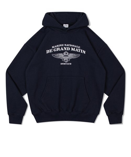 DE GRAND MATIN(ディグランドマーティン)の「V.HEAVY HOOD SWEAT CLUB_NAVY(パーカー・メンズ・その他・FREE)」の2枚目の写真