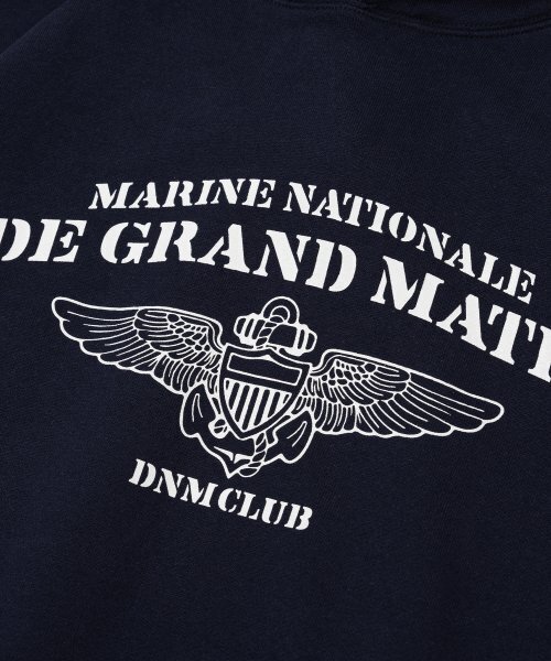 DE GRAND MATIN(ディグランドマーティン)の「V.HEAVY HOOD SWEAT CLUB_NAVY(パーカー・メンズ・その他・FREE)」の4枚目の写真