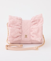 ショルダーバッグ（ピンク/桃色系・キルティング）ファッション通販