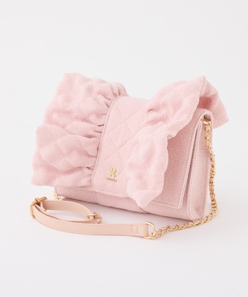 one after another NICE CLAUP（ワンアフターアナザーナイスクラップ）の「【新色追加】リボンキルティングバッグ（ショルダーバッグ・レディース・アイボリー/ピンク系その他/ブラック系その他・FREE）」の8枚目の写真