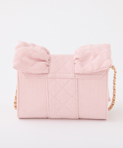 one after another NICE CLAUP（ワンアフターアナザーナイスクラップ）の「【新色追加】リボンキルティングバッグ（ショルダーバッグ・レディース・アイボリー/ピンク系その他/ブラック系その他・FREE）」の13枚目の写真