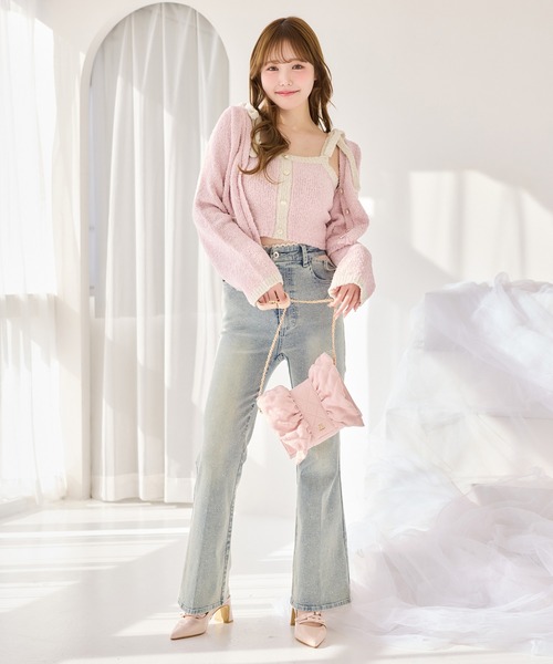 one after another NICE CLAUP（ワンアフターアナザーナイスクラップ）の「【新色追加】リボンキルティングバッグ（ショルダーバッグ・レディース・アイボリー/ピンク系その他/ブラック系その他・FREE）」の17枚目の写真