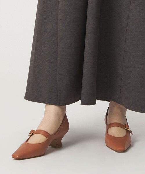 スクエアソフトワンベルト パンプス45↓↑（パンプス）｜ODETTE E
