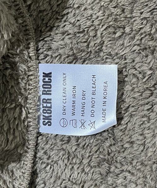 SK8ER ROCK(スケーターロック)の「Cross Logo Fleece Zip-Up Jacket ((brown))(その他アウター・メンズ・その他・FREE)」の7枚目の写真