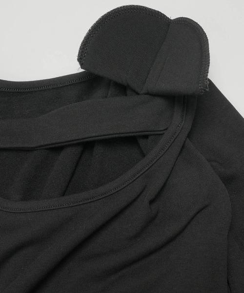 Pt18kg(プラチナイチハチキログラム)の「アシメカットアウト スリムトップス(Tシャツ/カットソー・レディース・ブラック/ブラウン/オレンジ/ホワイト・FREE)」の20枚目の写真