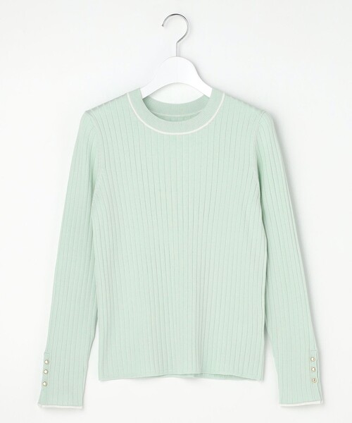 ANY SIS（エニィスィス）の「ラインポイント ニット（ニット/セーター・レディース・ホワイト系/ライトグリーン系/ネイビー系・MEDIUM）」の5枚目の写真