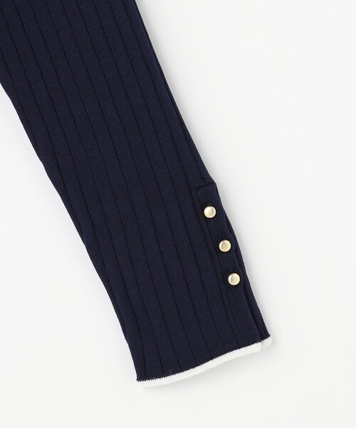 ANY SIS（エニィスィス）の「ラインポイント ニット（ニット/セーター・レディース・ホワイト系/ライトグリーン系/ネイビー系・MEDIUM）」の10枚目の写真