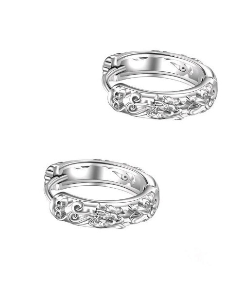 Bling Leads(ブリングリーズ)の「【Bls】【ZA】【Bling Leads】ドラゴンタッセル ピアス(ピアス(両耳用)・メンズ・ブラック/シルバー・FREE)」の2枚目の写真