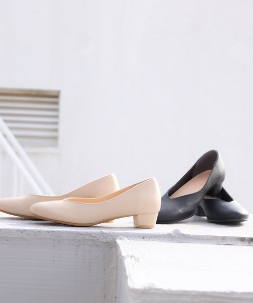 ENあしながおじさん（エンアシナガオジサン）の「防水│プレーンパンプス　3760007（パンプス・レディース・ベージュ/ブラック・22.5cm/24.5cm/24cm/23.5cm/23cm）」の20枚目の写真