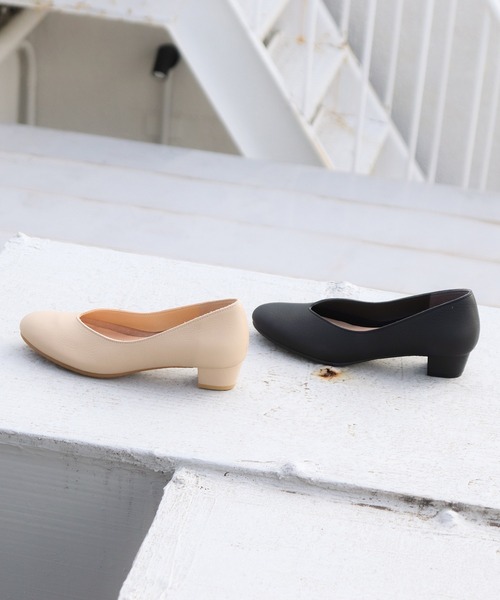 ENあしながおじさん（エンアシナガオジサン）の「防水│プレーンパンプス　3760007（パンプス・レディース・ベージュ/ブラック・22.5cm/24.5cm/24cm/23.5cm/23cm）」の21枚目の写真