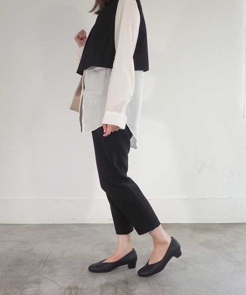 ENあしながおじさん（エンアシナガオジサン）の「防水│プレーンパンプス　3760007（パンプス・レディース・ベージュ/ブラック・22.5cm/24.5cm/24cm/23.5cm/23cm）」の12枚目の写真