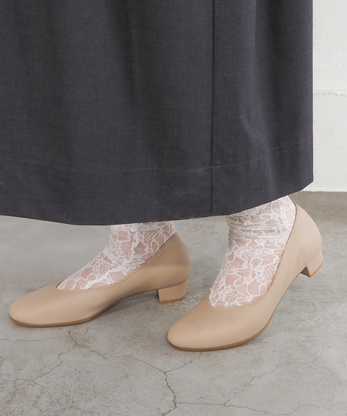 ENあしながおじさん（エンアシナガオジサン）の「防水│プレーンパンプス　3760007（パンプス・レディース・ベージュ/ブラック・22.5cm/24.5cm/24cm/23.5cm/23cm）」の14枚目の写真