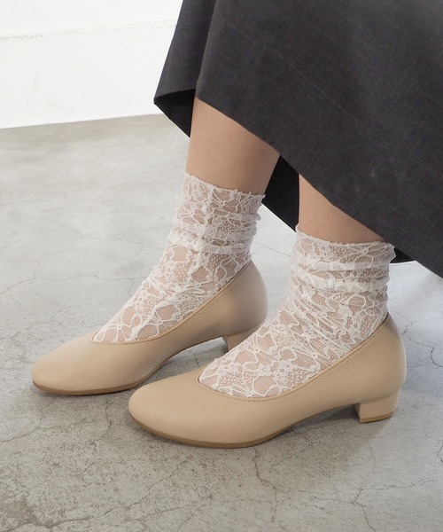 ENあしながおじさん（エンアシナガオジサン）の「防水│プレーンパンプス　3760007（パンプス・レディース・ベージュ/ブラック・22.5cm/24.5cm/24cm/23.5cm/23cm）」の15枚目の写真