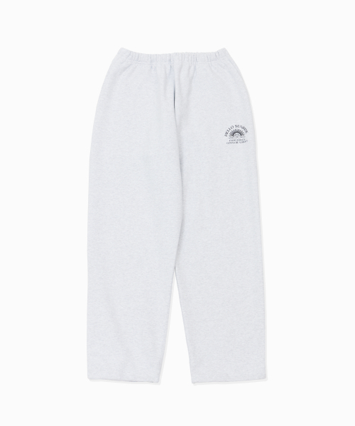 HELLO SUNRISE(ハローサンライズ)の「HS Logo Wide Sweatpants_L.Gray(スウェットパンツ・レディース・ライトグレー・SMALL/MEDIUM/LARGE)」の1枚目の写真