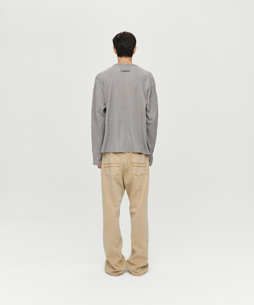HEUTE(ホイテ)の「WAFFLE RACING T-SHIRT (GREY)(Tシャツ/カットソー・メンズ・グレー・M/L)」の3枚目の写真
