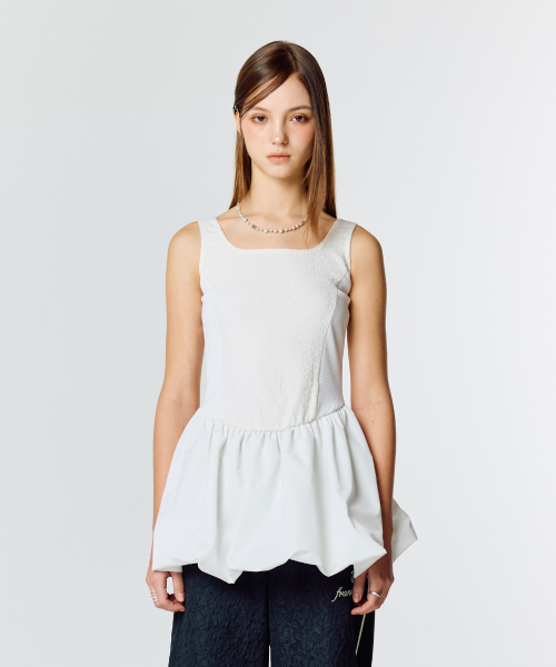 LARTIGENT(ラーティゼン)の「L15 BALLOON ONE-PIECE(WHITE)(ワンピース・レディース・その他・FREE)」の5枚目の写真