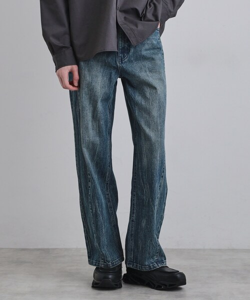 tk.TAKEO KIKUCHI（ティーケータケオキクチ）の「ストレートレッグデニム（デニムパンツ・メンズ・ブルー系その他/ブラック・03/02）」の6枚目の写真