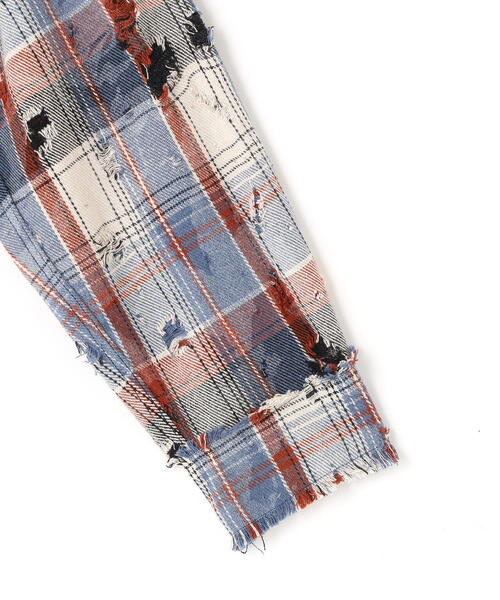 DANKE SCHON（ダンケシェーン）の「DankeSchon/ダンケシェーン/DAMAGE CAMO CHECK L/S SHIRTS（シャツ/ブラウス・メンズ・モスグリーン/ブルー・L/M）」の18枚目の写真