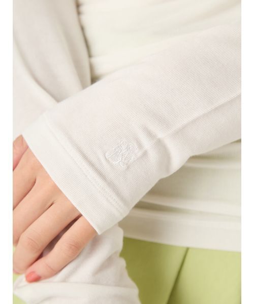 FRAY I.D（フレイアイディー）の「2wayデコルテタックドレープトップス（Tシャツ/カットソー・レディース・ターコイズブルー/ブラック/ライトブルー/ホワイト/ピンク・F）」の14枚目の写真