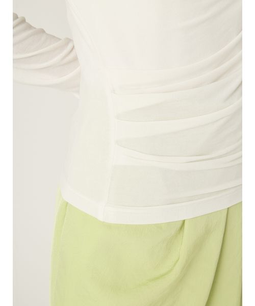 FRAY I.D（フレイアイディー）の「2wayデコルテタックドレープトップス（Tシャツ/カットソー・レディース・ターコイズブルー/ブラック/ライトブルー/ホワイト/ピンク・F）」の15枚目の写真