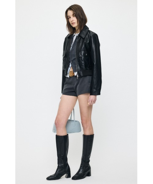 MOUSSY(マウジー)の「【26年SS新作】COMPACT F/LEATHER ブルゾン(ブルゾン・レディース・ダークブラウン/ブラウン系その他/ブラック・FREE)」の17枚目の写真