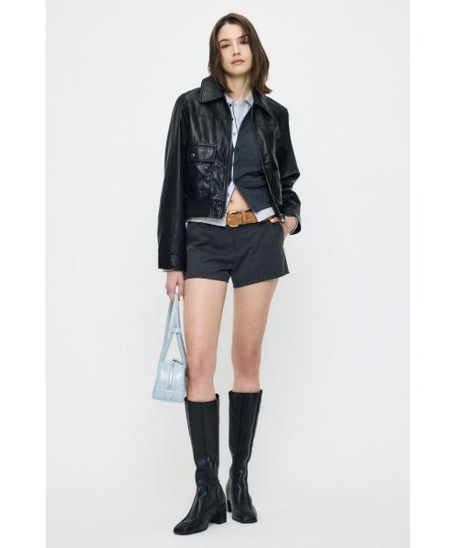 MOUSSY（マウジー）の「【26年SS新作】COMPACT F/LEATHER ブルゾン