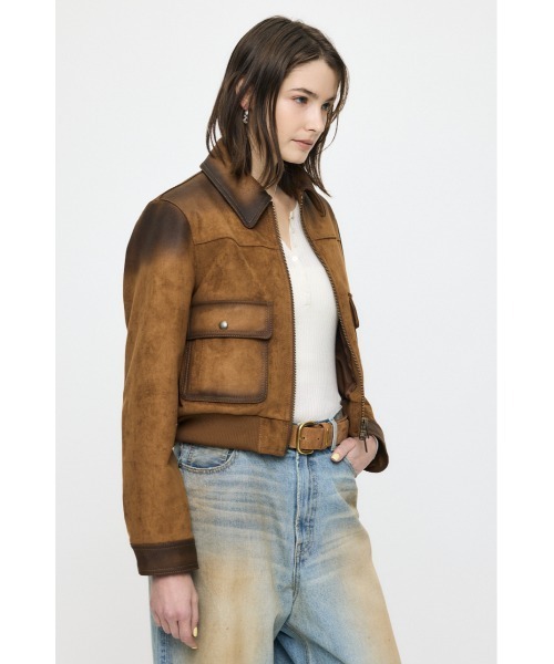 MOUSSY（マウジー）の「【26年SS新作】COMPACT F/LEATHER ブルゾン