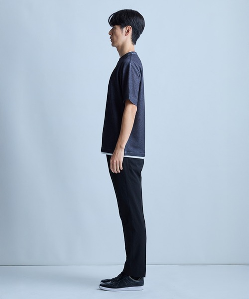 UNION STATION（ユニオンステーション）の「【洗える/ストレッチ】テックチリメンスリムイージースラックス（スラックス・メンズ・ブラック/ベージュ・S/M/L）」の10枚目の写真