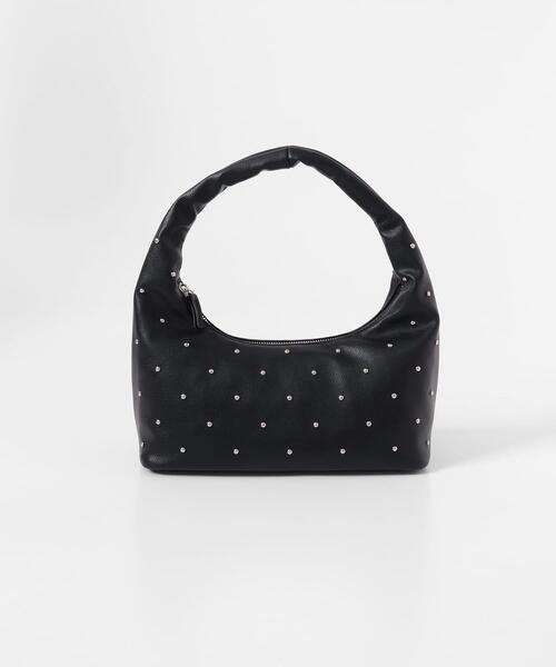 SENSE OF PLACE by URBAN RESEARCH（センスオブプレイスバイアーバンリサーチ）の「スタッズラウンドバッグ（ハンドバッグ・レディース・ライトベージュ/ブラック・ONE）」の7枚目の写真