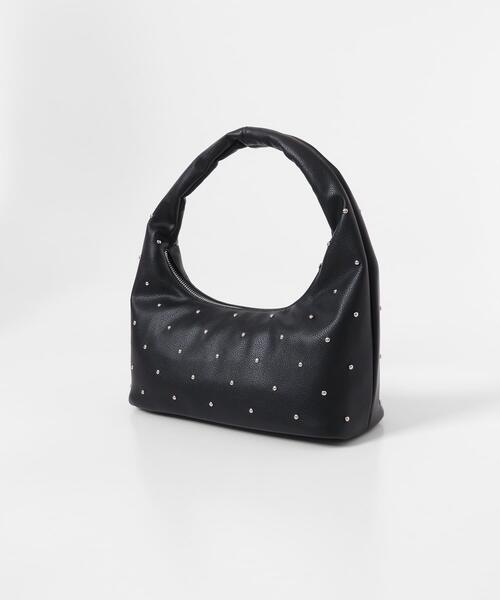 SENSE OF PLACE by URBAN RESEARCH（センスオブプレイスバイアーバンリサーチ）の「スタッズラウンドバッグ（ハンドバッグ・レディース・ライトベージュ/ブラック・ONE）」の8枚目の写真