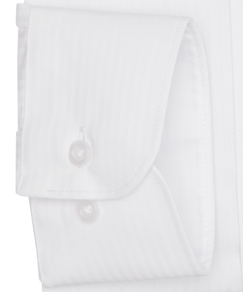 TOKYO SHIRTS(トウキョウシャツ)の「【吸水速乾】 形態安定ノンアイロン ワイド 長袖ビジネスワイシャツ(大きいサイズ・長いサイズ)(ビジネスシャツ・メンズ・ホワイト・首回り39cm-裄丈88cm/首回り41cm-裄丈90cm/首回り42cm-裄丈90cm/首回り45cm-裄丈82cm/首回り45cm-裄丈86cm/首回り45cm-裄丈90cm/首回り47cm-裄丈86cm/首回り47cm-裄丈90cm)」の3枚目の写真