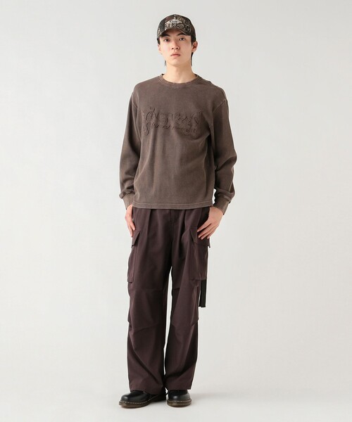 BEAMS HEART(ビームスハート)の「【7/24再値下げ】スノーウォッシュ ワッフル ロングスリーブ(ユニセックス)(Tシャツ/カットソー・メンズ・ブラック/ブラウン・SMALL/LARGE/MEDIUM)」の3枚目の写真