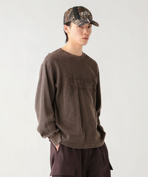 BEAMS HEART(ビームスハート)の「【7/24再値下げ】スノーウォッシュ ワッフル ロングスリーブ(ユニセックス)(Tシャツ/カットソー・メンズ・ブラック/ブラウン・SMALL/LARGE/MEDIUM)」の5枚目の写真