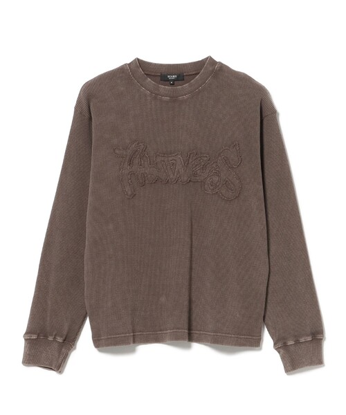 BEAMS HEART(ビームスハート)の「【7/24再値下げ】スノーウォッシュ ワッフル ロングスリーブ(ユニセックス)(Tシャツ/カットソー・メンズ・ブラック/ブラウン・SMALL/LARGE/MEDIUM)」の9枚目の写真