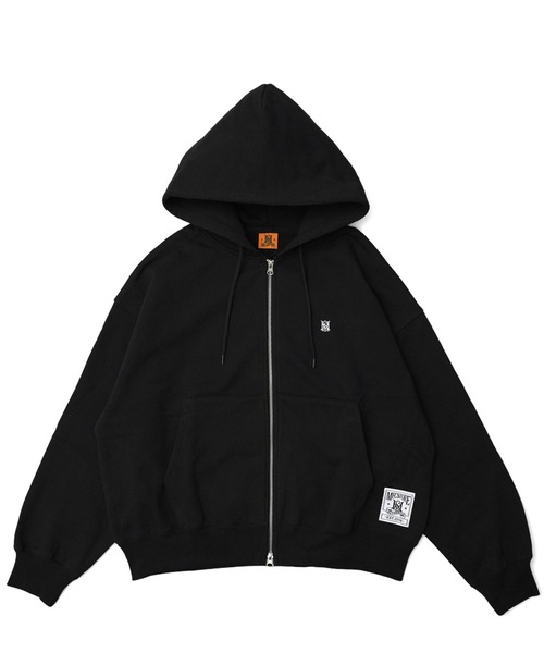 MFC STORE（エムエフシーストア）の「MFC STORE ORIGINAL SMALL MS LOGO ZIP HOODIE（パーカー・メンズ・ブラック/グレー・S/M/L/XL/XXL）」の4枚目の写真