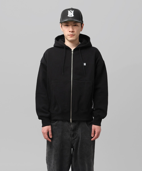 MFC STORE（エムエフシーストア）の「MFC STORE ORIGINAL SMALL MS LOGO ZIP HOODIE（パーカー・メンズ・ブラック/グレー・S/M/L/XL/XXL）」の21枚目の写真