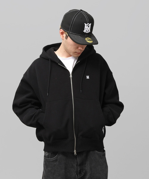 MFC STORE（エムエフシーストア）の「MFC STORE ORIGINAL SMALL MS LOGO ZIP HOODIE（パーカー・メンズ・ブラック/グレー・S/M/L/XL/XXL）」の16枚目の写真
